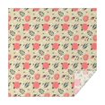 thumbnail image 1 of Floral Square Tablecloth 42x42in(107x107cm) – Waterproof Polyester Printed Table Cover, Wrinkle Resistant & Washable for Kitchen Dining Picnic Party Decor, Thanksgiving,Christmas, Spring,Flower, 1 of 6