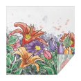 thumbnail image 1 of Floral Square Tablecloth 42x42in-Waterproof Polyester Printed Table Cover, Wrinkle Resistant & Washable for Kitchen Dining Picnic Party Decor, Buffet Table, Holiday Party, Dinner, Wedding , Flowers, 1 of 6