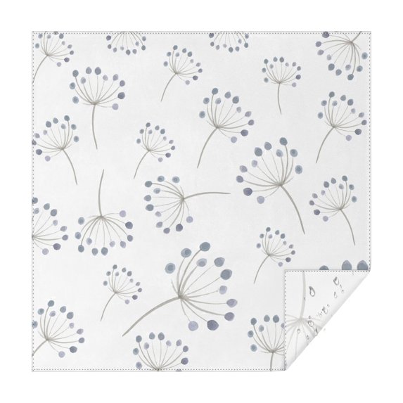 52x52 Inch Waterproof Square Tablecloth, Thickened Polyester Table Cover for Dining & Parties, Floral Print