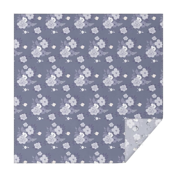 52x52 Inch Waterproof Square Tablecloth, Thickened Polyester Table Cover for Dining & Parties, Floral Print