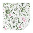 thumbnail image 1 of 52x52 Inch Waterproof Square Tablecloth, Thickened Polyester Table Cover for Dining & Parties, Floral Print, 1 of 6