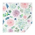 thumbnail image 1 of 52x52 Inch Waterproof Square Tablecloth, Thickened Polyester Table Cover for Dining & Parties, Floral Print, 1 of 6