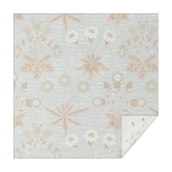 52x52 Inch Waterproof Square Tablecloth, Thickened Polyester Table Cover for Dining & Parties, Floral Print