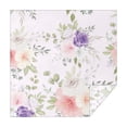 thumbnail image 1 of 52x52 Inch Waterproof Square Tablecloth, Thickened Polyester Table Cover for Dining & Parties, Floral Print, 1 of 6