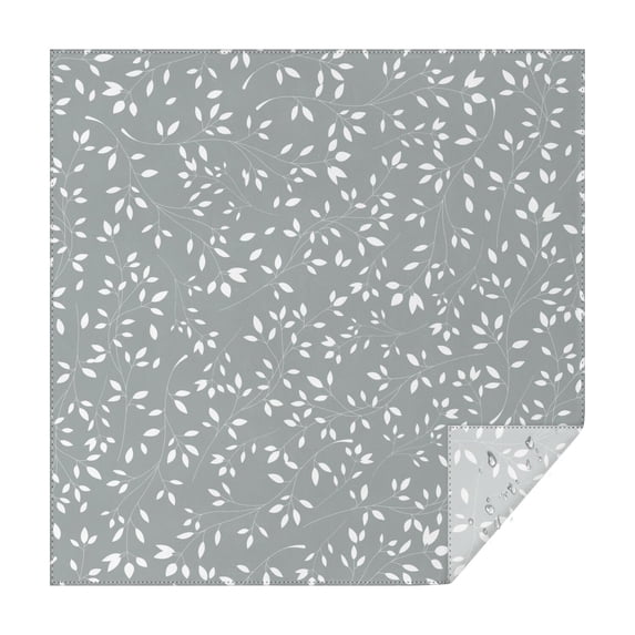 Floral 52" Square Waterproof Tablecloth, Floral Print Polyester Table Cover