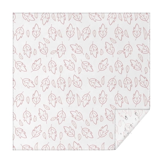 Floral 52" Square Waterproof Tablecloth, Floral Print Polyester Table Cover