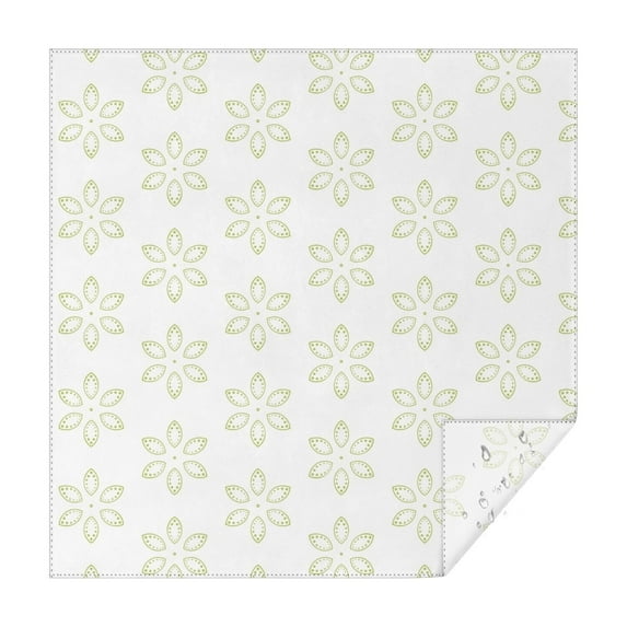 Floral Square Tablecloth 52x52in(132x132cm) – Waterproof Polyester Printed Table Cover, Wrinkle Resistant & Washable for Kitchen Dining Picnic Party Decor, Thanksgiving,Christmas, Spring,Flower