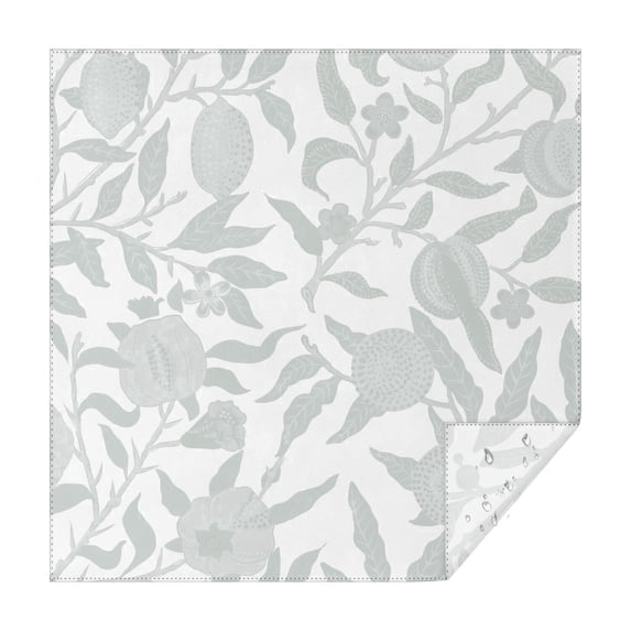Floral 52" Square Waterproof Tablecloth, Floral Print Polyester Table Cover