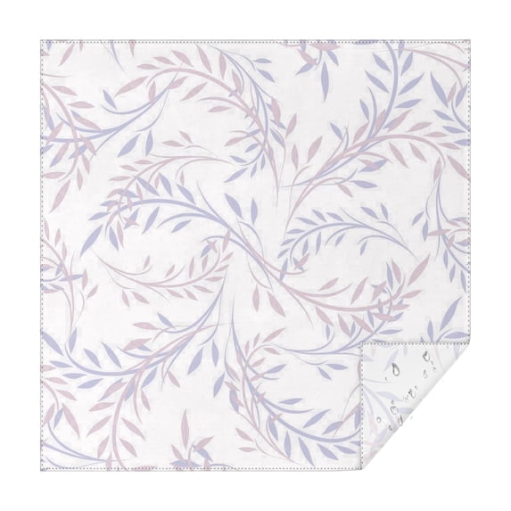 52x52 Inch Waterproof Square Tablecloth, Thickened Polyester Table Cover for Dining & Parties, Floral Print