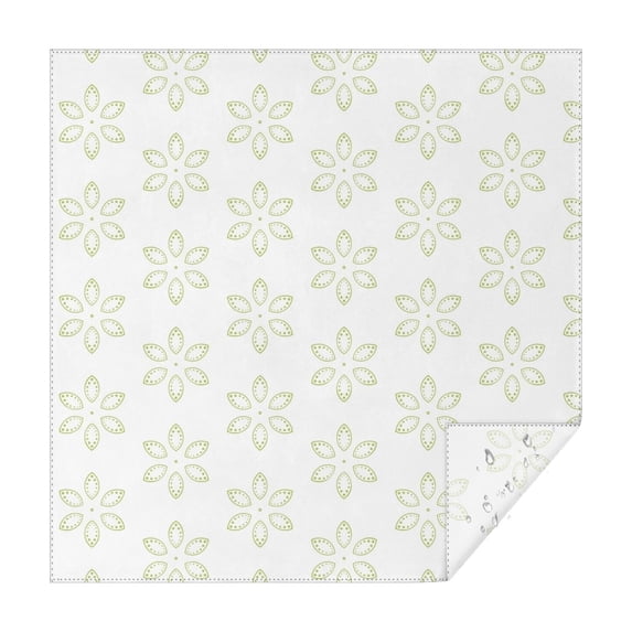 Floral Square Tablecloth 52x52in(132x132cm) – Waterproof Polyester Printed Table Cover, Wrinkle Resistant & Washable for Kitchen Dining Picnic Party Decor, Thanksgiving,Christmas, Spring,Flower