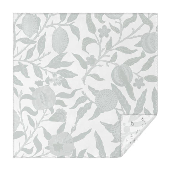 Floral 52" Square Waterproof Tablecloth, Floral Print Polyester Table Cover