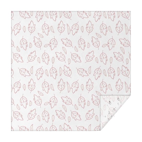 Floral 52" Square Waterproof Tablecloth, Floral Print Polyester Table Cover