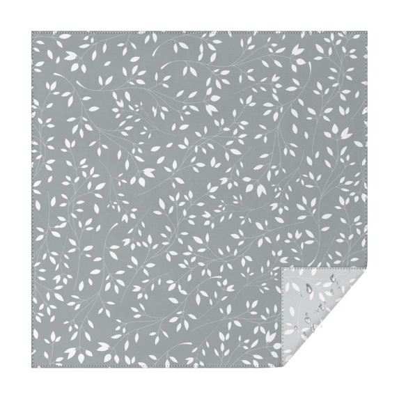 Floral 52" Square Waterproof Tablecloth, Floral Print Polyester Table Cover
