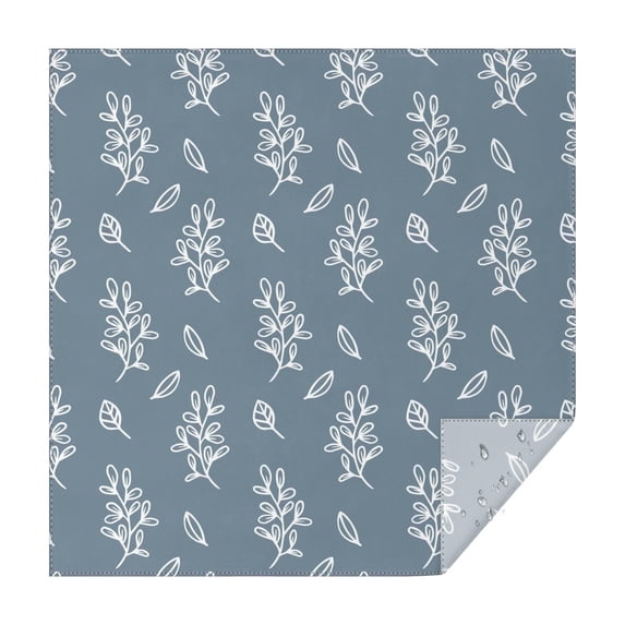 60x60 Inch Waterproof Square Tablecloth, Thickened Polyester Table Cover for Dining & Parties, Floral Print