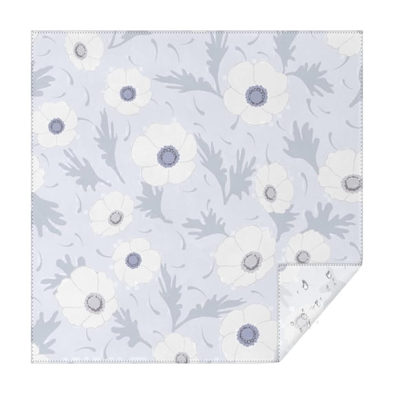 60x60 Inch Waterproof Square Tablecloth, Thickened Polyester Table Cover for Dining & Parties, Floral Print