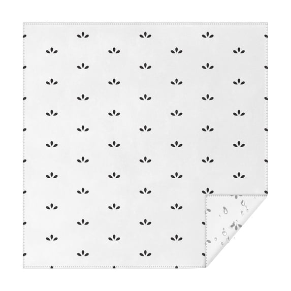 60x60 Inch Waterproof Square Tablecloth, Thickened Polyester Table Cover for Dining & Parties, Floral Print