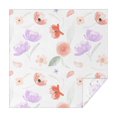 thumbnail image 1 of 60x60 Inch Waterproof Square Tablecloth, Thickened Polyester Table Cover for Dining & Parties, Floral Print, 1 of 6