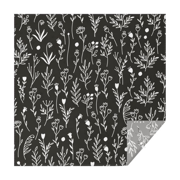 60x60 Inch Waterproof Square Tablecloth, Thickened Polyester Table Cover for Dining & Parties, Floral Print