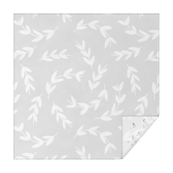Floral 60" Square Waterproof Tablecloth, Floral Print Polyester Table Cover