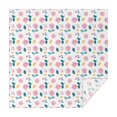 thumbnail image 1 of 60x60 Inch Waterproof Square Tablecloth, Thickened Polyester Table Cover for Dining & Parties, Floral Print, 1 of 6