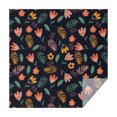 thumbnail image 1 of 60x60 Inch Waterproof Square Tablecloth, Thickened Polyester Table Cover for Dining & Parties, Floral Print, 1 of 6