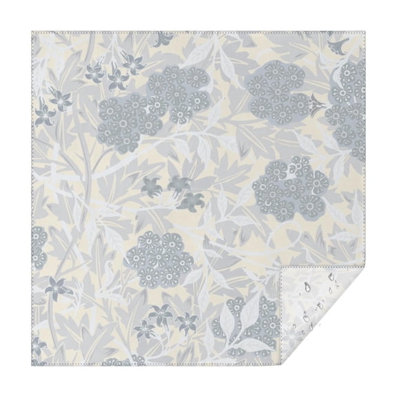 Floral Square Tablecloth 60x60in(152x152cm) – Waterproof Polyester Printed Table Cover, Wrinkle Resistant & Washable for Kitchen Dining Picnic Party Decor, Thanksgiving,Christmas, Spring,Flower
