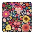 thumbnail image 1 of Floral Square Tablecloth with Elastic Edge, Durable Waterproof Polyester Cover Perfect for 36x36 Inch Tables, Reusable and Durable for Daily Use, 1 of 6