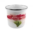 thumbnail image 1 of Floral Steel Camping Mug, Watercolor Painting Bouquet of Tulip Flower Botanical Romantic Print, Printed Thermal Cup for Camping and Outdoor Activities, by Ambesonne, 1 of 2