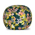 thumbnail image 1 of Floral Storage Toy Bag Chair, Abstract Distorted Foliage Motifs Soft Pastel Colored Look Spots Contemporary, Stuffed Animal Organizer Washable Bag, Small Size, Multicolor, by Ambesonne, 1 of 3