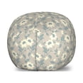 thumbnail image 1 of Floral Storage Toy Bag Chair, Blooming Petals Bouquet Shabby Form Style Feminine Pattern Abstract Nature, Stuffed Animal Organizer Washable Bag, Large Size, Ivory Tan Blue Grey, by Ambesonne, 1 of 3