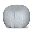 thumbnail image 1 of Floral Storage Toy Bag Chair, Flower Arrangement Abstract Flying Petals Foliage Leaves Silhouette Composition, Stuffed Animal Organizer Washable Bag, Small Size, Blue Grey Tan, by Ambesonne, 1 of 3