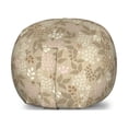thumbnail image 1 of Floral Storage Toy Bag Chair, Vintage Leaves Daisy Silhouettes Ornate Environment Elements Romantic Pattern, Stuffed Animal Organizer Washable Bag, Large Size, Tan Pink Cream, by Ambesonne, 1 of 3