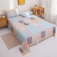 Floral Style Bedsheets Soft Flat Sheet Bed Linen Single/Double/Queen