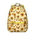 thumbnail image 1 of "Floral Sunflower Backpack for Women - Wildflower Print School Backpack, Durable College Backpack with Laptop Compartment, Stylish Bookbag for Work & Travel", 1 of 6