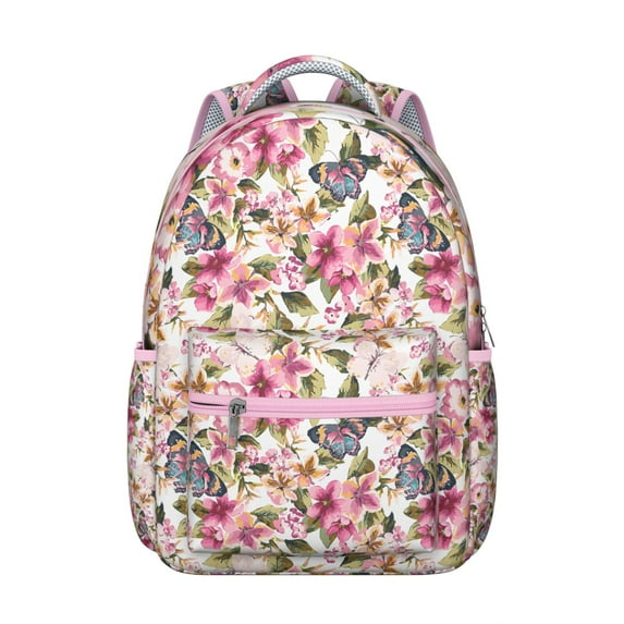 "Floral Sunflower Backpack for Women - Durable & Water-Resistant, Large Capacity, Laptop Pocket, Wildflower Print, Perfect for College & Work"