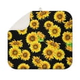 thumbnail image 1 of Floral Sunflower Dish Drying Mat Microfiber Counter Pad Foldable Absorbent Drainer Mat Summer Kitchen Decor 16x18 Inch, 1 of 7