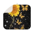 thumbnail image 1 of Floral Sunflower Dish Drying Mat Microfiber Foldable Kitchen Counter Pad Absorbent Drainer Mat Summer Style 16x18 Inch, 1 of 7