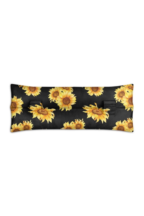 Floral Sunflower Seatbelt Pillow for Post Surgery - Plush Mastectomy Car Cushion - Rustic Farmhouse Design for Chest Protection & Comfort - Women's Recovery Gift