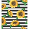 thumbnail image 1 of Floral Sunflower Stripe Dishwasher Magnet Covers for The Front Magnetic Dishwasher Cover Home Cabinet Decals 20" x 26" Refrigerator Door Home Decor, 1 of 5
