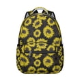 thumbnail image 1 of "Floral Sunflower Themed Backpack - Water-Resistant Wildflowers Print School Bag for Women, Large Capacity Bookbag with Laptop Compartment for College Students", 1 of 6