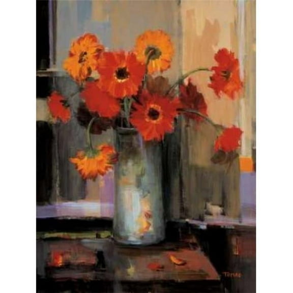 Floral Sunset Poster Print by Jennie Tomao