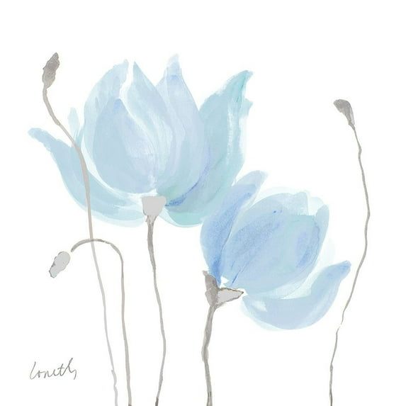 Floral Sway Blue I Poster Print by Lanie Loreth