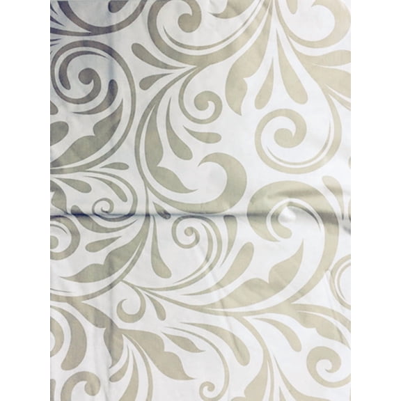 Damask Vinyl Flannel Backed Tablecloth 52" x 90" Oblong