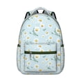thumbnail image 1 of "Floral Symphony Backpack with Sunflower Print - Durable Bookbag for College Students, Features Multiple Organizational Pockets & Comfortable Straps", 1 of 6