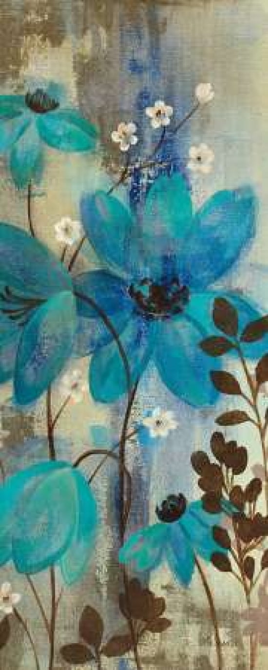 Floral Symphony Crop II Canvas Art - Silvia Vassileva (10 x 20)