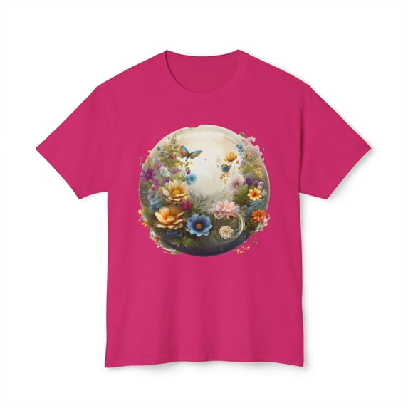 Floral T-Shirt, Vintage Flowers Tee, Floral Tees, Floral Art Design Shirt, Tee Shirt with Floral Art 13