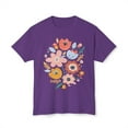thumbnail image 1 of Floral T-Shirt, Vintage Flowers Tee, Floral Tees, Floral Art Design Shirt, Tee Shirt with Floral Art 23, 1 of 38