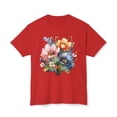 thumbnail image 1 of Floral T-Shirt, Vintage Flowers Tee, Floral Tees, Floral Art Design Shirt, Tee Shirt with Floral Art 2, 1 of 38