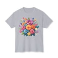thumbnail image 1 of Floral T-Shirt, Vintage Flowers Tee, Floral Tees, Floral Art Design Shirt, Tee Shirt with Floral Art 9, 1 of 39