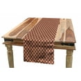 thumbnail image 1 of Floral Table Runner, Classical with Chevron Scrolls Old Fashioned Design, Dining Room Kitchen Rectangular Runner, 3 Sizes, by Ambesonne, 1 of 2